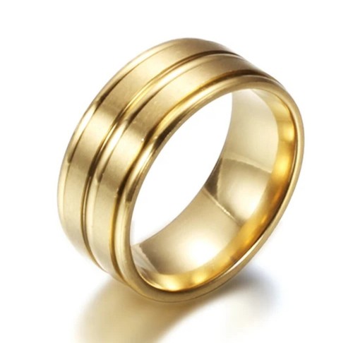 8mm mens stainless steel rings - 8mm,