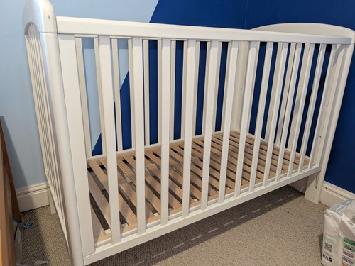 White cot 3 heights and - white, (3