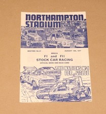 1977 Northampton Brisca F1 & F2 stock car programme, 14 August