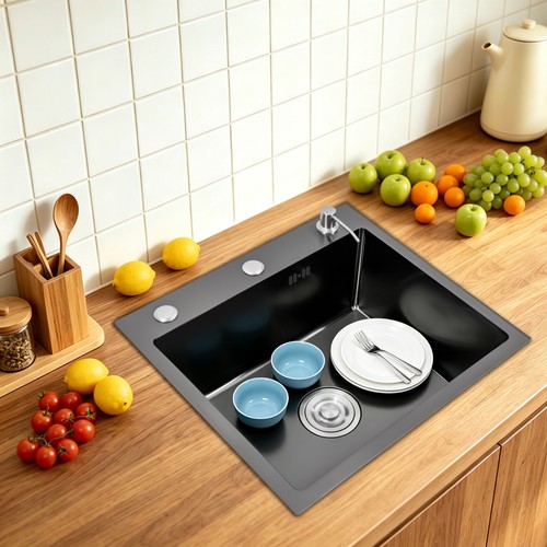 Stainless steel kitchen sink - steel,