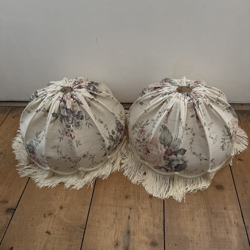 Vintage floral fringed light - vintage,