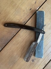 Antique straight razor cut throat Mundy & Co  Sheffield boxed 1900s 