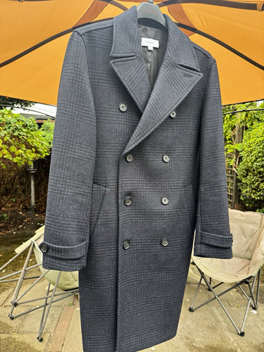 Reiss mens grey check double - reiss,