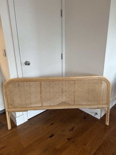 Rattan cane double bed