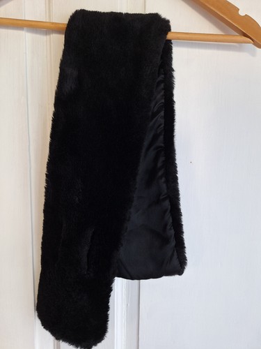 Vintage tie rack black fur - vintage,
