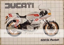 DUCATI 600SL PANTAH Motorcycle Sales Specification Leaflet 1983