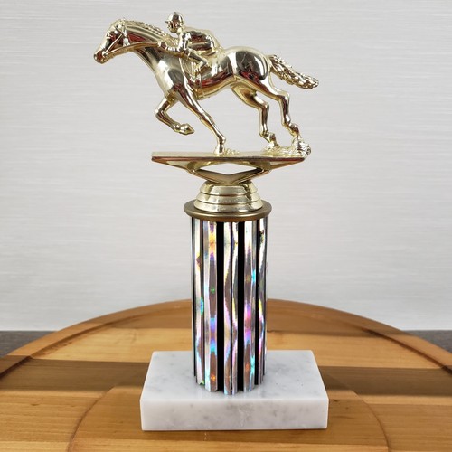 Horse racing trophy marble - horse,