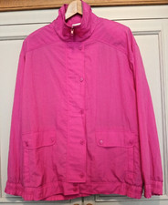 Retro 80/90's ladies Pink Shell Suit Festival Jacket with padded shoulders,Ibiza