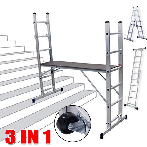 Aluminium scaffold ladder in - aluminium,