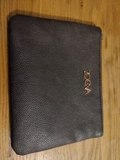 Zoeva padded make-up brush bag - brown and rose gold