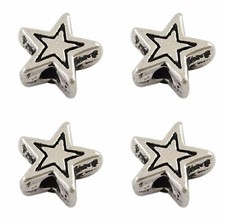 ❤ 50 x Tibetan Silver STAR