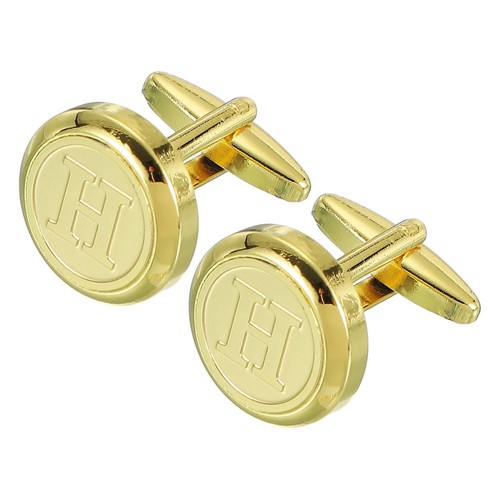 Mens initial copper cufflinks - initial,