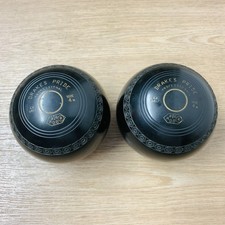 Drakes Pride Professional Pair of Bowls Size 4M Black 3.4lbs Each