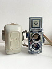 Rolleiflex Baby Grey TLR Camera 3.5f 60mm Xenar with original case.
