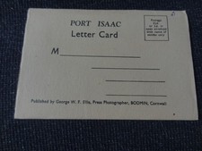 Port isaac letter card - port,