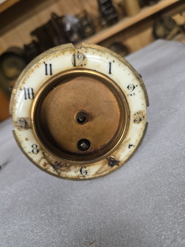 Antique french clock mechanism - french,