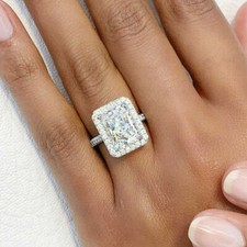 6Ct Radiant Cut Diamond Double