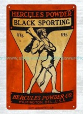 1920-1930  Gun Powder hunting ammo sporting metal tin sign shotgun rifle