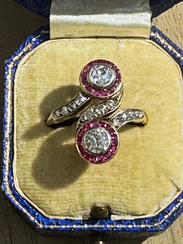 Art deco 18ct yellow - deco,