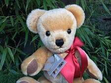 Merrythought London Gold 14" Mohair Teddy - BEAR SHOP