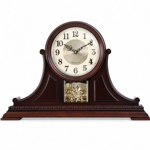 Wooden mantel clock - wooden,