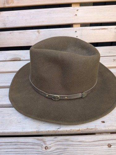 Christys brown solid wool felt - brown,