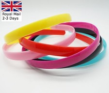 ALICE BANDS 12mm plastic headband hair band girls school hairband Teeth Plain