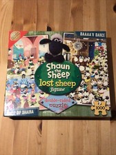 Double sided 1000 piece 'Shaun the sheep' jigsaw Puzzle - 489 x 618mm