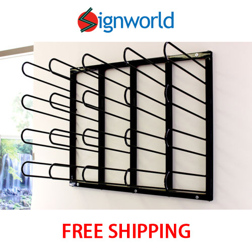 Vinyl roll rack wall mount - vinyl,