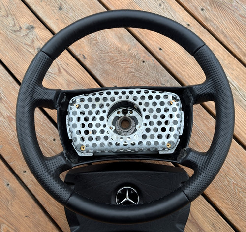 New leather steering wheel - leather,