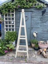 Large Garden Wooden Obelisk, Ornate Climbing Plant Support, Garden Decoration