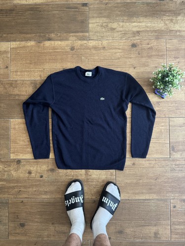 Lacoste navy knit sweater size - lacoste,