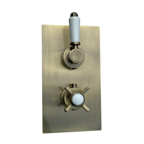Twin shower valve tap - twin,