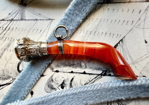 Georgian sterling and agate - georgian,