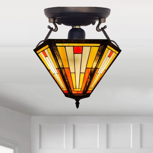 Tiffany ceiling lamp uplighter - tiffany,