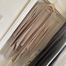 Marks And Spencer’s Unusual Premium Brand Cream Long Line Slouch Cardigan Size16