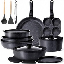 21Pcs Plus Black Non Stick