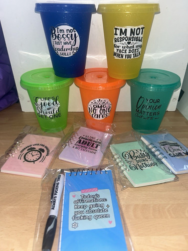 Plastic novelty tumbler set - novelty,