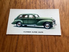 KELLOGG’S- MOTOR CARS ( Coloured) 1949 -No 16 - HUMBER SUPER SNIPE.in VGC