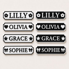 Personalised Name Black Door