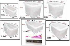 Clear Plastic Storage Box Boxes With Lids UK BRITISH MADE Home Office Stackable