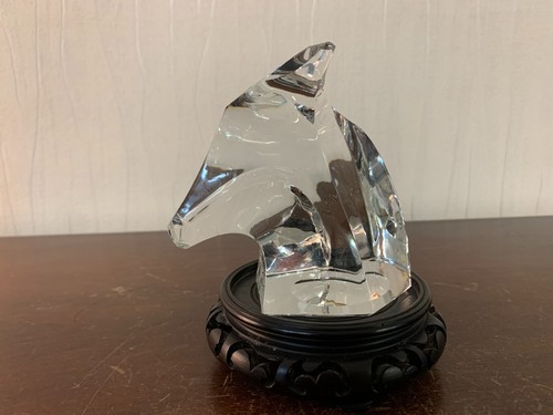 Crystal horse paperweights - horse,