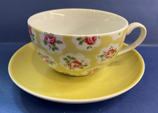 Cath Kidston 1 Yellow Side Plate Provence Rose Design 18cm