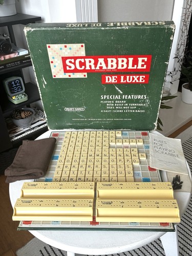 Vintage 1950s scrabble - scrabble, deluxe