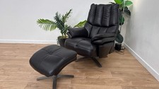 DFS The Adstock Leather Recliner Chair in Black