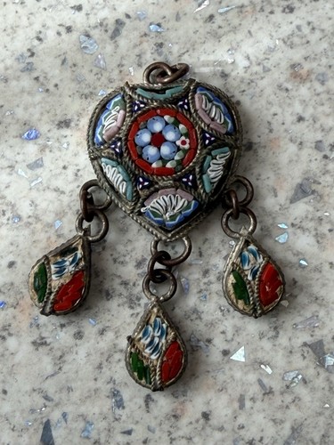 Vintage micromosaic heart - vintage,