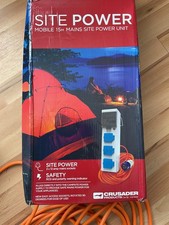 Mobile Camping Mains Site Power Unit | 3 x 13 Amp Mains Sockets