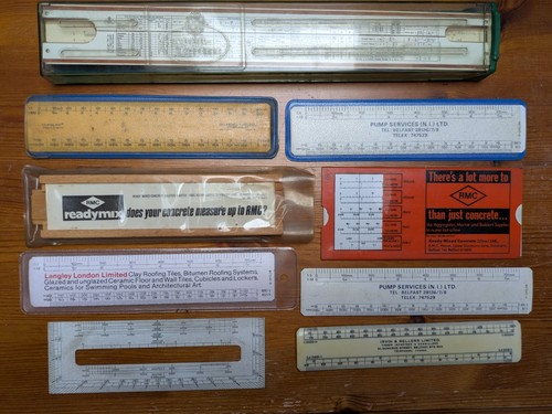 Collection vintage rulers - collection, and