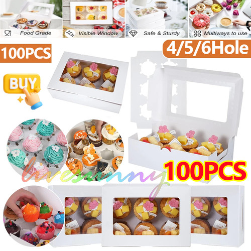 100pcs white cake boxes - cake,