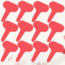 200 Pcs Plastic Garden Plant Tags T Type Marker Label 7 X 5 X 0.1 Cm Red